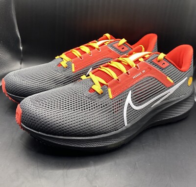 Nike Zoom Pegasus 40 Kansas City Chiefs NFL Mens Size 9.5 Athletic Running Shoes