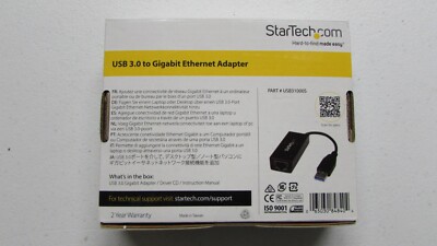 USB 3.0 to Gigabit Ethernet Adapter qty of 2 NEW USB31000S Startech Com