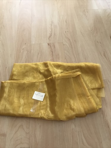 Stoffrest, 1 Stück, Gelb, Chiffon, Neu