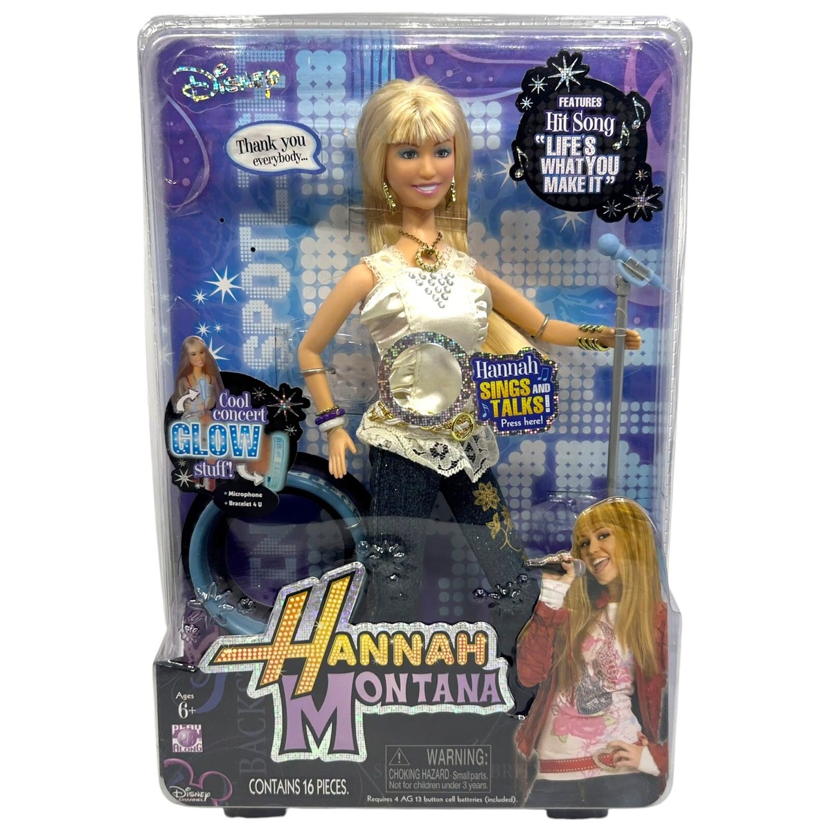 Disney Channel Hannah Montana Singing Doll Life's What You Make It