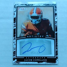 2022 Sage Artistry Autographed Rookie Card of Jacob Copeland  A-JC-Florida State