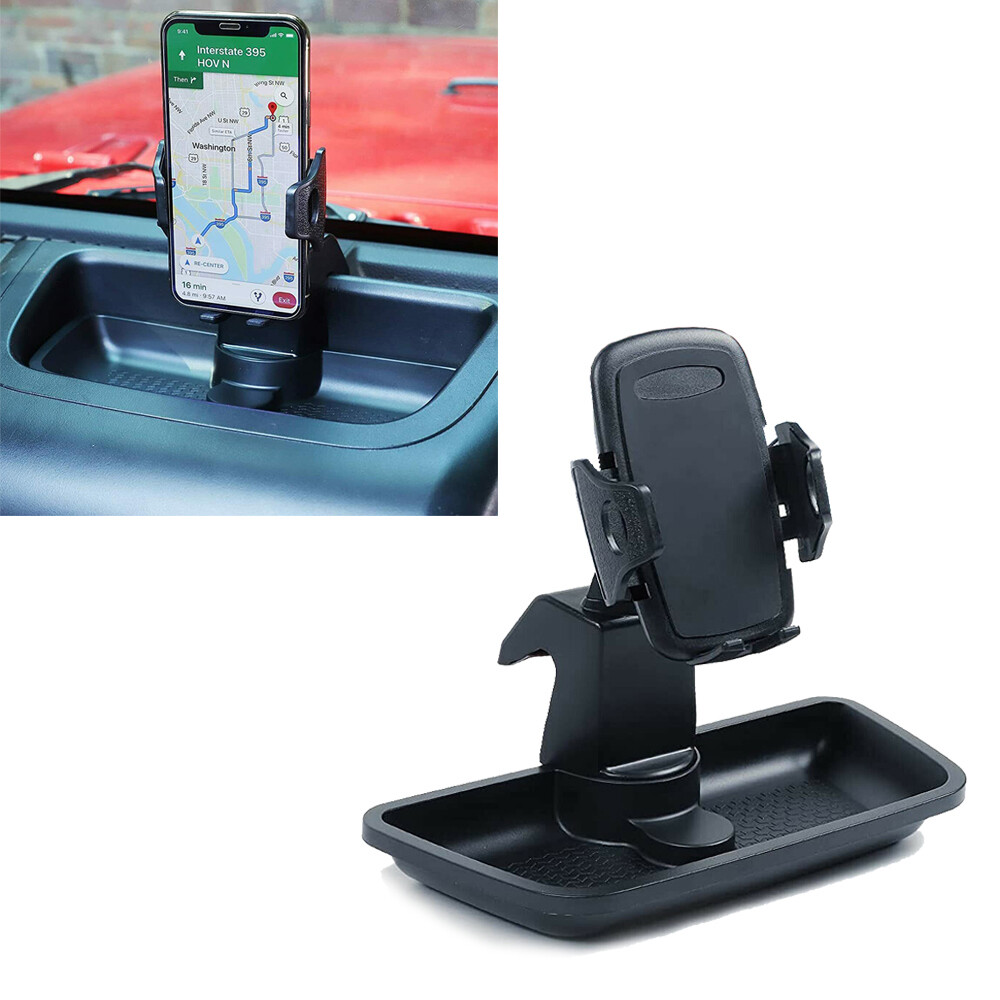 Multi-Mount Dash Phone Holder Storage Box For Jeep Wrangler JK 12-17  Accessories
