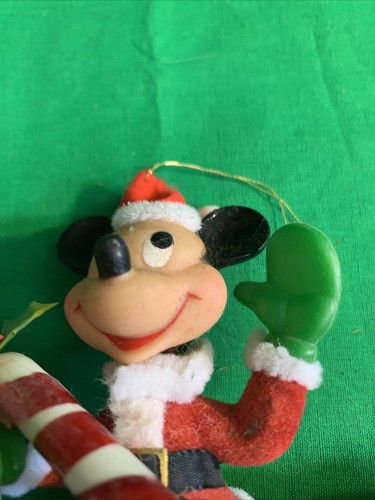 Micky Mouse and Pluto Christmas ornaments. Vintage felt. 5 inch. C4 - Picture 4 of 11