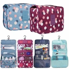 Travel Cosmetic Makeup Bag Toiletry Hanging Organizer Storage Case Pouch Women