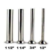 Hakka 4 Sizes Sausage Stuffer Filling Tubes Funnels Nozzles Stainless Steel