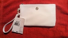 Adrienne Vittadini Charging Wallet White Smooth NWT (7)