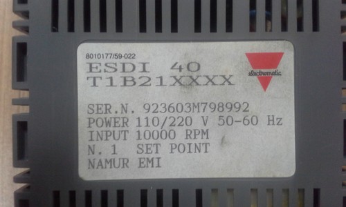 ESDI 40 T1B21 ELECTROMATIC CARLO GAVAZZI RPM Controller 110/220V Input 10000 RPM - Foto 4 di 5