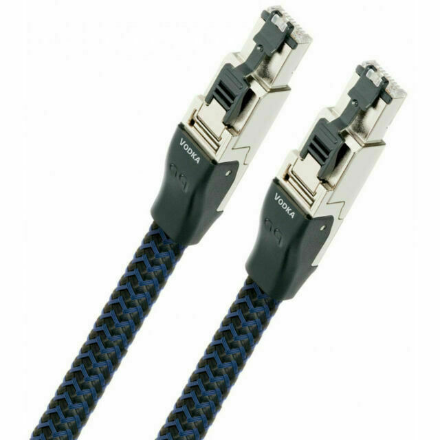 AudioQuest RJ/E Vodka 2.5' Cat 7 Ethernet Cable - Blue (RJEVOD0.75