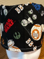Droids Star Wars reversible Adult Skull/Chemo Surgical Scrub Hat/Cap