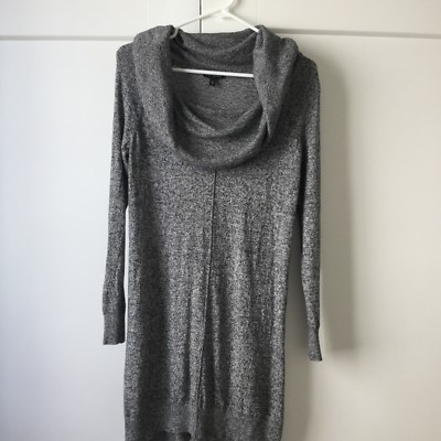off the shoulder cowl neck sweater dress Express Cowl Neck Off The Shoulder Gray Marbled Sweater Dress Size S