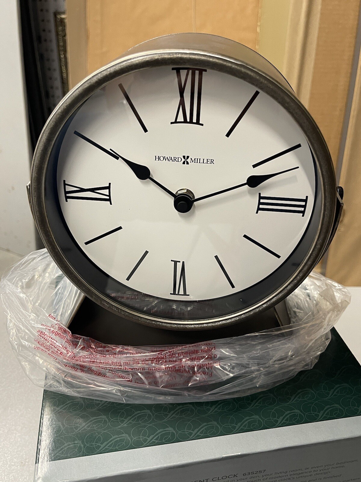 NEW Howard Miller Simon II Tabletop Clock