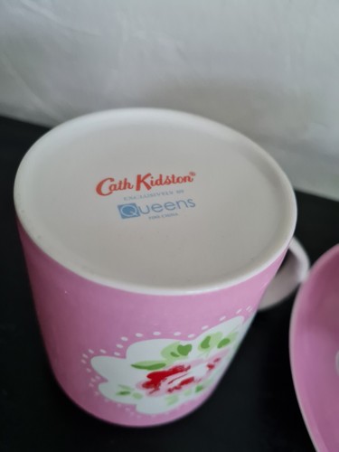 Cath Kidston Provance Pink Rose Cup, Saucer And Mug. Mug Is Used - Picture 6 of 8