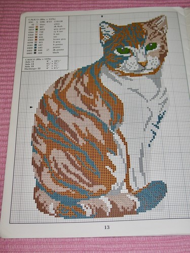 JUST PERFECT & CAT PURR-SONALITIES 2 Cross Stitch Leaflets 453 & 3588 CAT KITTEN - Picture 6 of 10