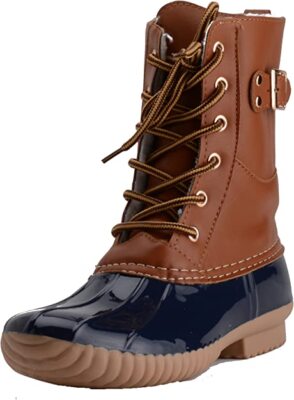 Henry Ferrera Herren Freizeit Leder Cognac Schnürer Stiefel Brown Größe 8