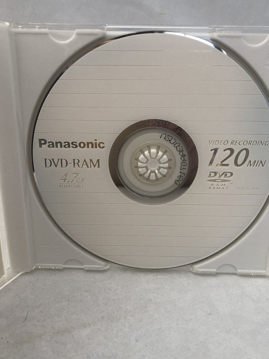 Genuine Panasonic DVD RAM 4.7 GB 120 Min Single Sided