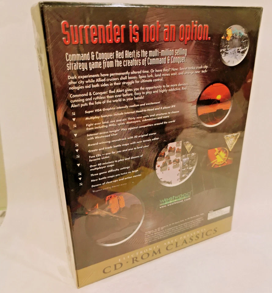 Command & Conquer Red Alert - big box Win95/98 PC CD-ROM NEW in shrinkwrap - Image 4 of 4