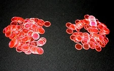 200 Pink Bingo Chips Markers - Use with Magnetic Wand on paper, sheets, cards