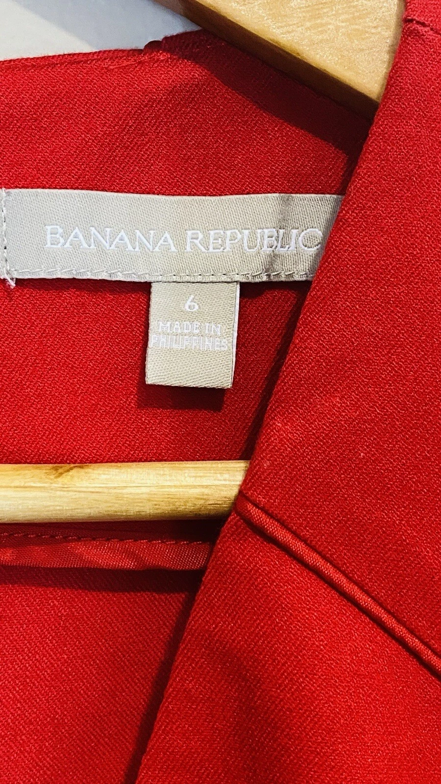 VETEMENTS Abito donna Banana Republic senza maniche scollo a V tubino lunghezza ginocchio taglia 6