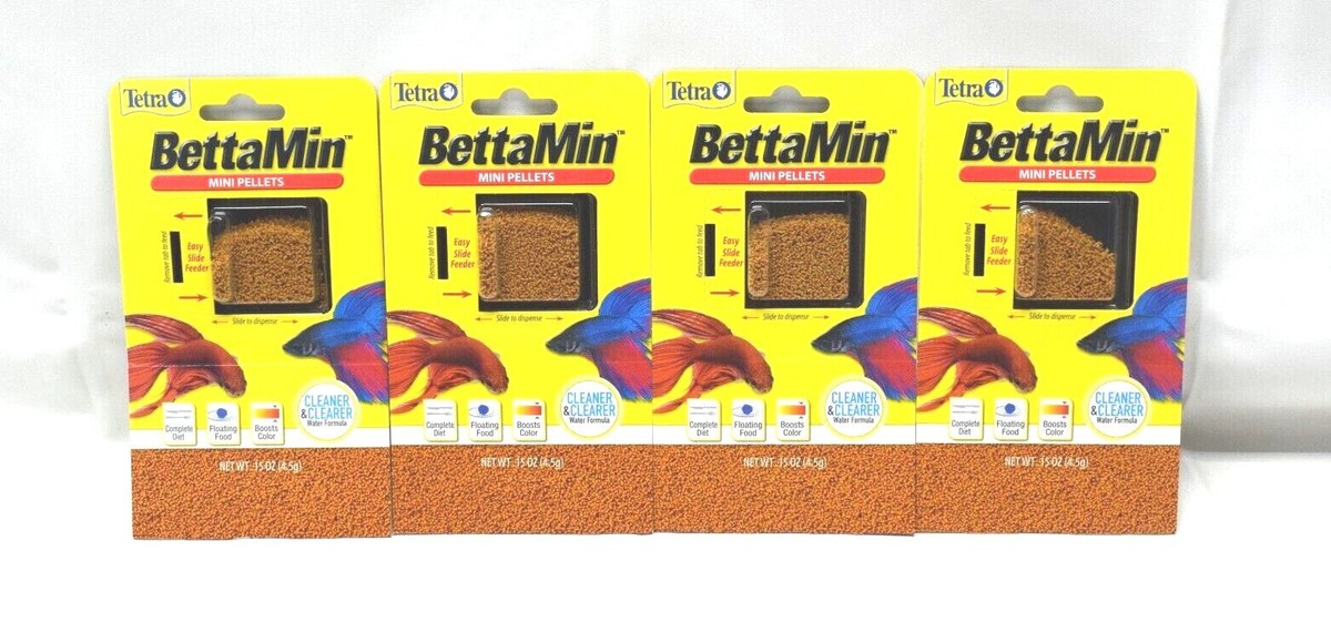TetraBetta Floating Mini Pellets oz, Pack of Four