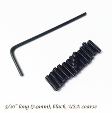 Steg Sattel H&ouml;he Schrauben, niedrig 5/16" f&uuml;r USA Standard Strat 1986-2007, schwarz