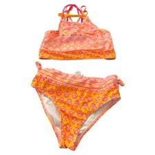 Nicole miller girl bathing suit set size L 12 