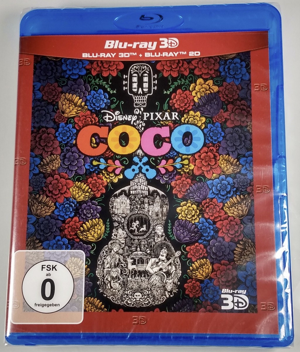 Coco New 3D BLU-RAY Disney Pixar 2017 Film GERMAN PACKAGING plays