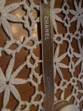 CHANEL GIFT WRAP RIBBON GOLD Rare Hard To Find Luxery Christmas Ribbon. Per Yard