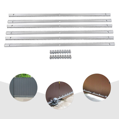 6Pcs Rails Gear Rack Automatic Sliding Gate Opener Operator Rack Sets φ12mm