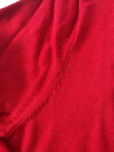 NEW Lands End Uniform Boys Large (6-7yrs) Fine Gauge Pullover Sweater Red $4096 - Picture 5 of 9