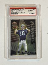 1998 Peyton Manning 59/75 Topps Stars Supernova Silver ROOKIE #S5 PSA 10 Pop 3