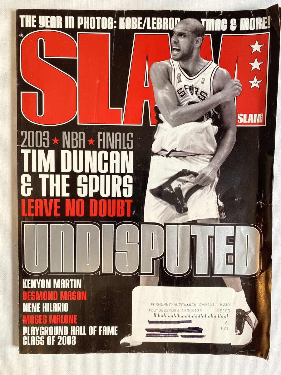 Slam Magazine September 2003 NO 72 Leave No Undisputed NBA Tim Duncan - Main Image
