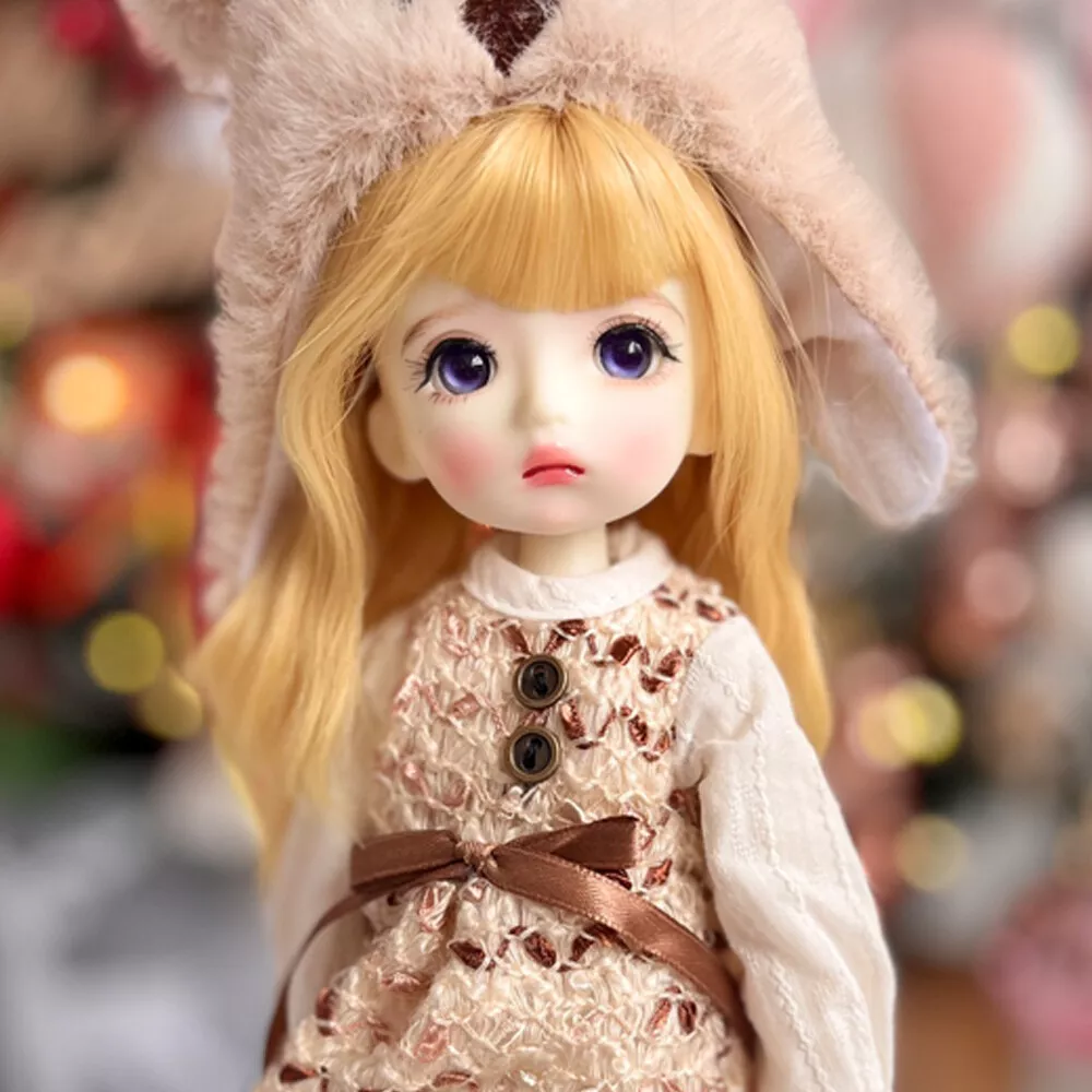 1 6 BJD Doll Cute Face Makeup 12inch Height Doll with Full Set Outfits Makeup
