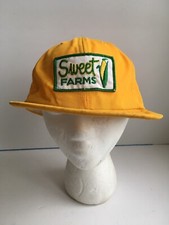 Vintage Sweet Farms Corn Patch Seed Hat Cap AHA Hipster Trucker Farmer Snapback