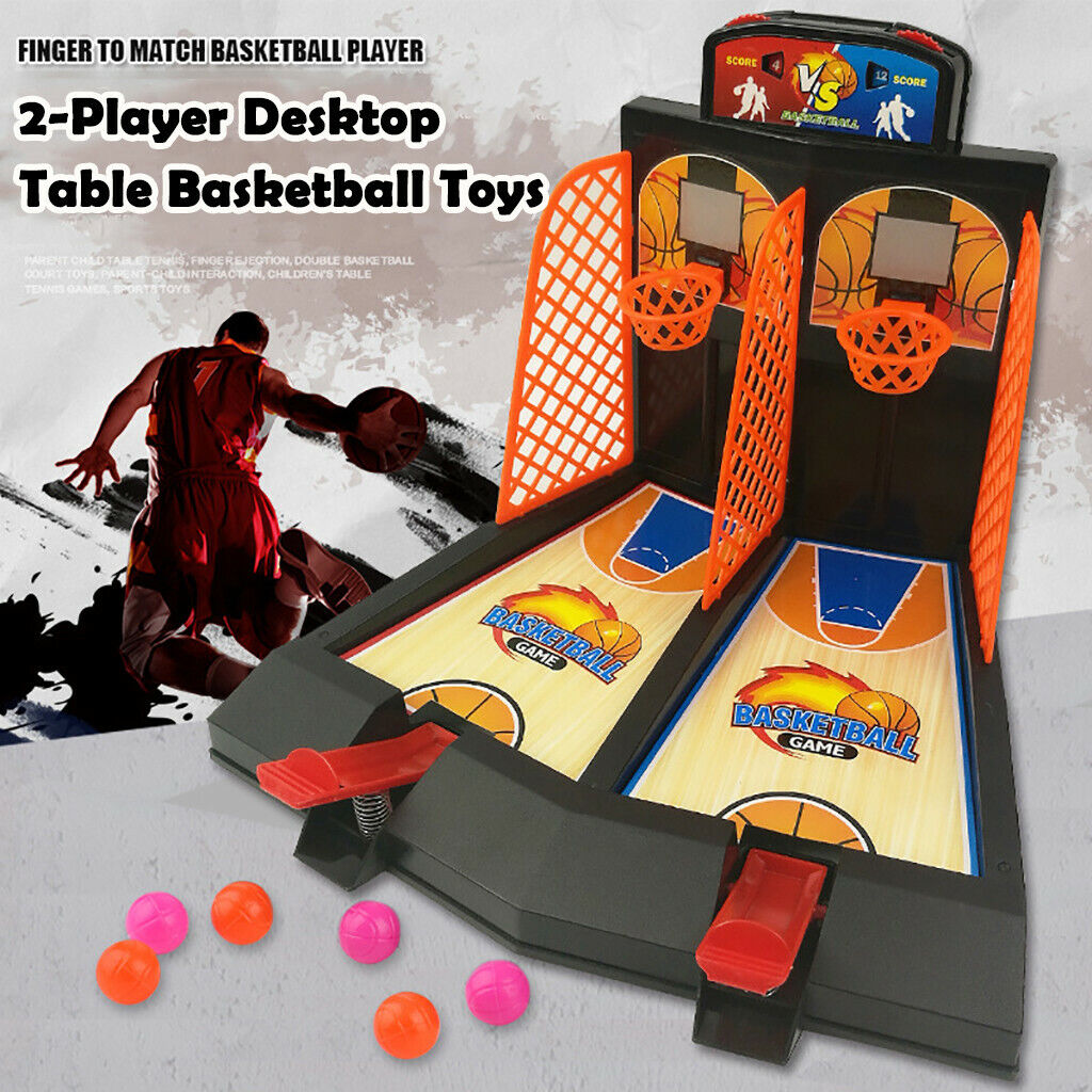 2-Player Desktop Table Basketball Games Classic Basketball Shooting Toy 