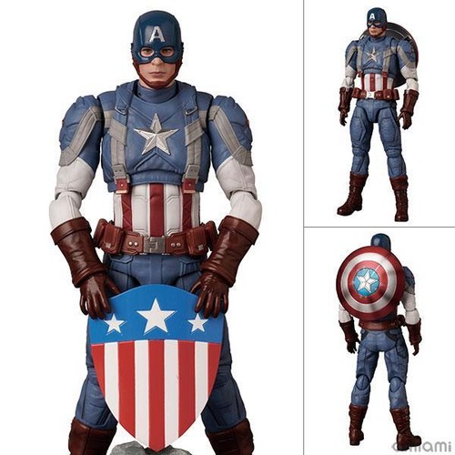 MAFEX No.220 CAPITÁN AMÉRICA Traje Clásico Medicom Juguete Figura Envío Acelerado - Imagen 3 de 8