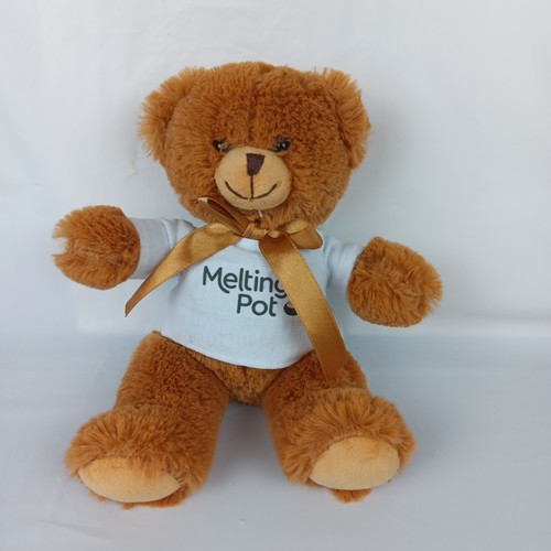 MS Teddy Bear Inc Bear Plush 8 inch Melting Pot T Shirt Stuffed Animal Toy Plush