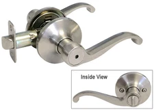  Satin Nickel Privacy Door Knobs Levers Locks Bedroom Bathroom Brushed Nickel