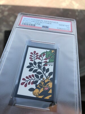 Pokemon Hanafuda card 2013 Japanese Kanto July Electabuzz Scyther