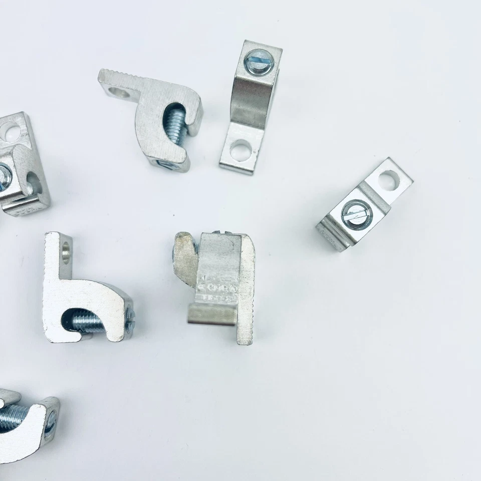 LOT OF 10 ALUMINUM LAY-IN LUG #14 - #4 AWG SLOT SCREW LI50S, CU9AL - Image 3 of 4