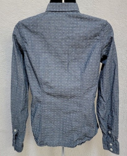Van Heusen Womens Shirt Top Blouse Size XS XS Small Blue White - Picture 5 of 12
