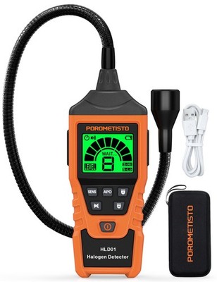 2 in 1 Rechargeable Halogen Detector ,Detect CFCs,HFCCS,HFCS,HFOS, 2 Sensitiv...