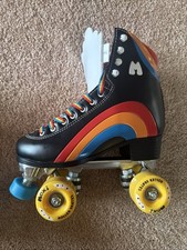 Moxi Rainbow Rider Black Asphalt Roller Skates Skate Size 9 New Without Box