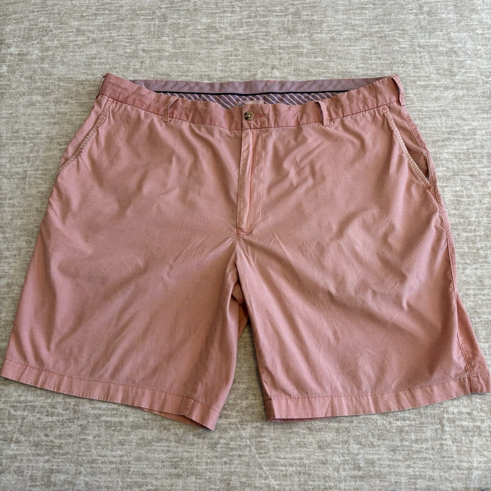Peter Millar Shorts Men 40 Salmon Performance Golf 9 inch Stretch