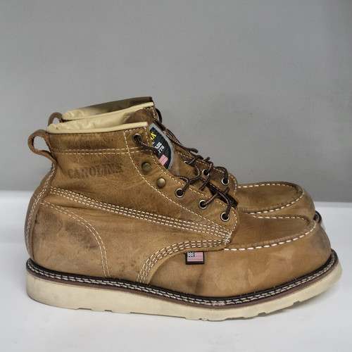 Carolina AMP USA 6" Soft Boot Brown Mens Size 10.5EE