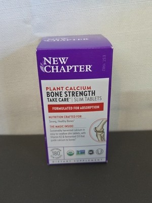 NEW CHAPTER PLANT CALCIUM BONE STRENGTH HEALTHY BONES 120 SLIM TABLETS 08/2026