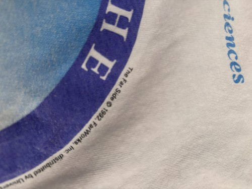 Vtg 90s THRASHED Far Side Graphic San Francisco Run Muscle Tee Ripped Destroyed - Picture 8 of 14