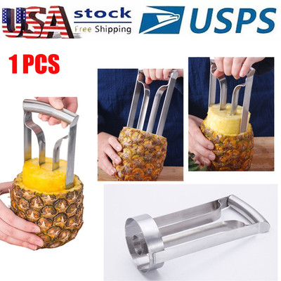 Pineapple Corer Slicer Cutter Eye Peeler Easy Kitchen Fruit Stainless Steel Tool