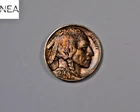 1938-D Buffalo Nickel ~ XF/AU TONED ~ Better Date ~ ZB910