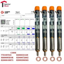 4x Einspritzdüse Injektor EJBR01801A EJBR01801Z Renault Clio Kangoo