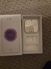 Apple iPhone 6 64GB A1549 Silver Box  Unopened Corded Earphones